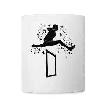 Course de haies Course d’obstacles Courses de haies pour enfants - Mug blanc - blanc - Devant