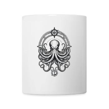 Krake Seeungeheuer Hobby Fischer Seefahrer - Tasse - Weiß - Vorne