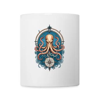 Octopus Sea Monster Hobby Pêcheur Marin - Mug blanc - blanc - Devant