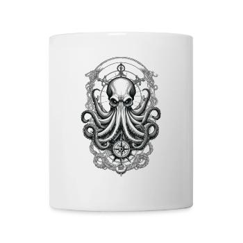 Krake Seeungeheuer Hobby Fischer Seefahrer - Tasse - Weiß - Vorne