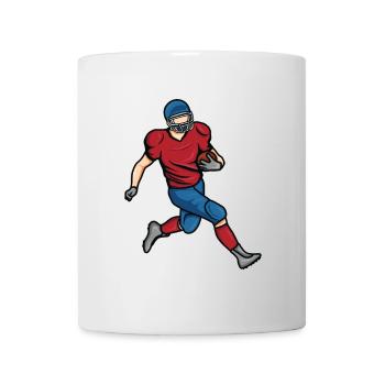 Dessin de garçon de football - Mug blanc - blanc - Devant