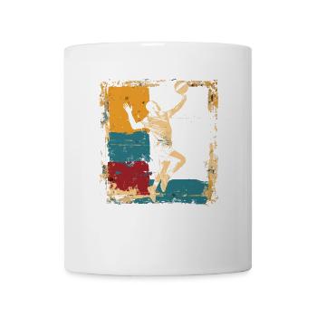 Volleyballer 90er Look - Tasse - Weiß - Vorne