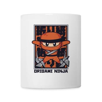 Origami Ninja Eule Papierkranich Faltmeister - Tasse - Weiß - Vorne