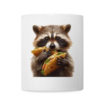 Raton laveur - Mug blanc - blanc - Devant