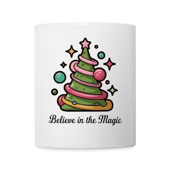 Believe in the Magic Christmas Tree - Mug - white - Front
