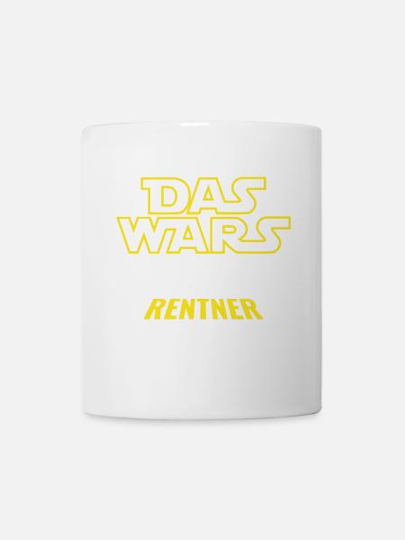 Rente Das wars - Glücklicher Rentner ich jetzt bin - Tasse - Weiß