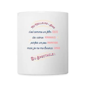 Ma meilleure amie, Cadeau Best friend, Amitié - Mug blanc - blanc - Devant
