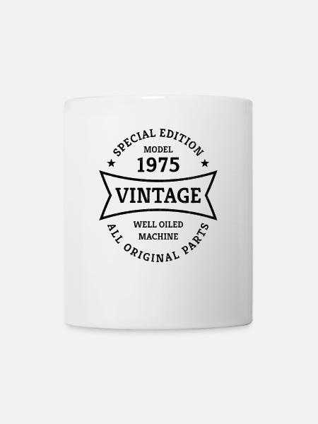 50th Birthday Year 1975 Vintage 50 Years - Mug - white