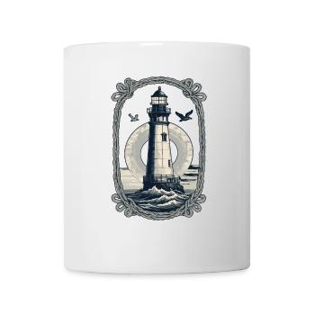 Phare Hobby Pêcheur Marin Style Vintage - Mug blanc - blanc - Devant
