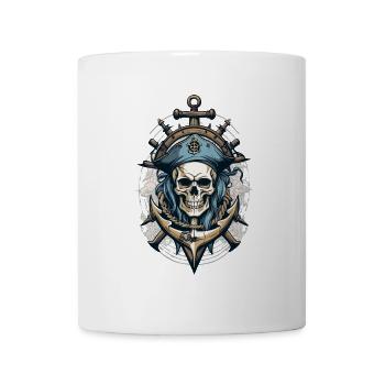 Pirate Flags Skull Jolly Roger Pirate Costume - Mug - white - Front
