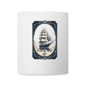 Voilier maritime Aventure Romance - Mug blanc - blanc - Devant