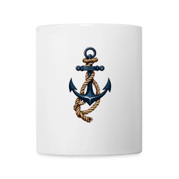 Aesthetic Anchor Design Hobby Fisherman Seafarer - Mug - white - Front