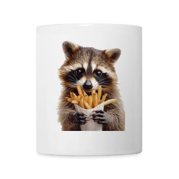 Raton laveur - Mug blanc - blanc - Devant