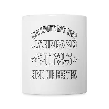 Die Leute mit dem Jahrgang 2025 - Tasse - Weiß - Vorne