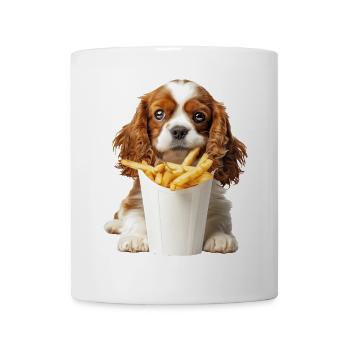 Cavalier King Spaniel - Tasse - Weiß - Vorne