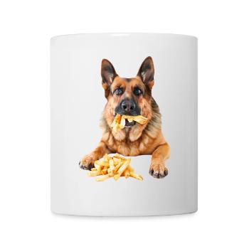 Deutscher Schäferhund - Tasse - Weiß - Vorne