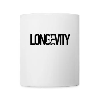 Longevity - Langes Leben - Tasse - Weiß - Vorne