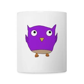 Kleine süße Eule - Tasse - Weiß - Vorne