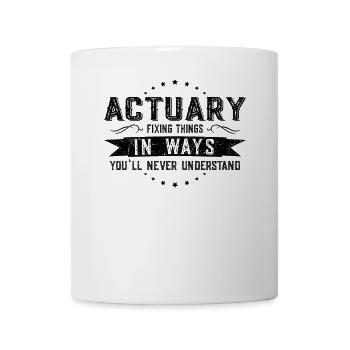 Actuaire Collègues Cadeau Profession Dire Drôle - Mug blanc - blanc - Devant