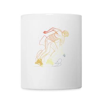 Retro Roller Skater - Tasse - Weiß - Vorne