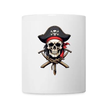 Pirate Flags Skull Jolly Roger Pirate Costume - Mug - white - Front