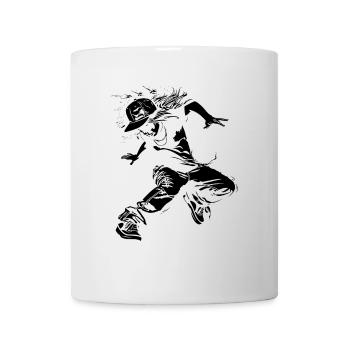 Breakdance Girl Drawing - Mug - white - Front