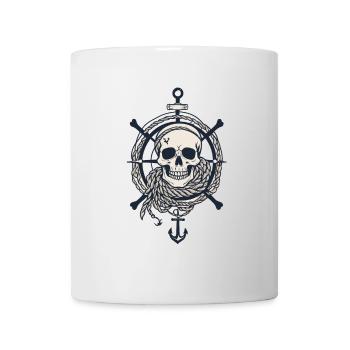 Pirate Flags Skull Jolly Roger Pirate Costume - Mug - white - Front