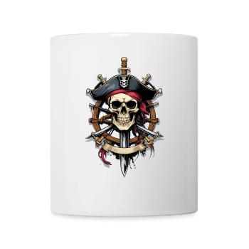 Pirate Flags Skull Jolly Roger Pirate Costume - Mug - white - Front