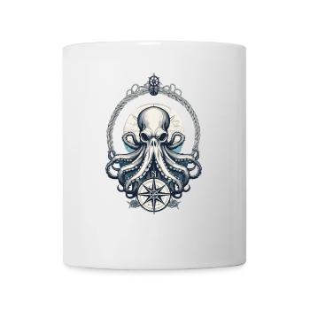 Krake Seeungeheuer Hobby Fischer Seefahrer - Tasse - Weiß - Vorne