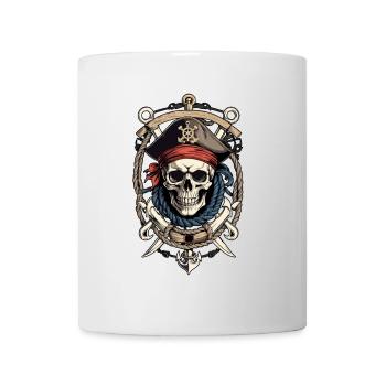 Pirate Flags Skull Jolly Roger Pirate Costume - Mug - white - Front