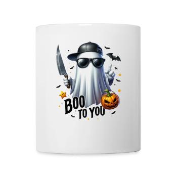 Halloween Partnerlook Boo to You Gespenst Design - Tasse - Weiß - Vorne