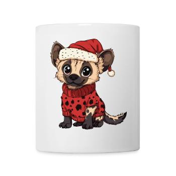 Bande dessinée de Noël de hyène - Mug blanc - blanc - Devant