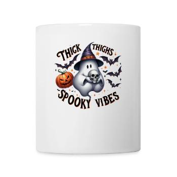 Halloween Partnerlook Spooky Vibes Hexengeist - Tasse - Weiß - Vorne