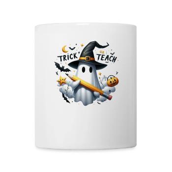 hHalloween Partnerlook Trick or Teach Design - Mug - white - Front