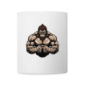 Gymnase d’entraînement Gorilla Muscles - Mug blanc - blanc - Devant