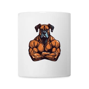 Musculation des muscles du chien - Mug blanc - blanc - Devant