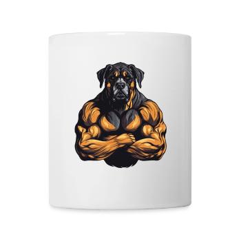 Dog Muscles Workout Gym - Mug - white - Front