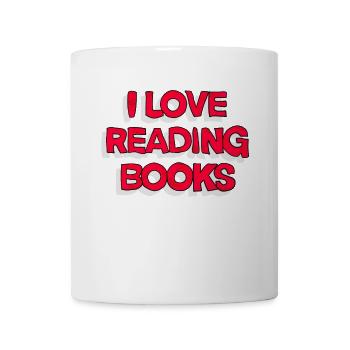 Bücher lesen - Tasse - Weiß - Vorne