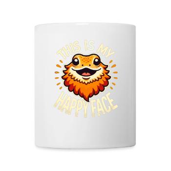 Das ist mein glückliches Gesicht - Tasse - Weiß - Vorne