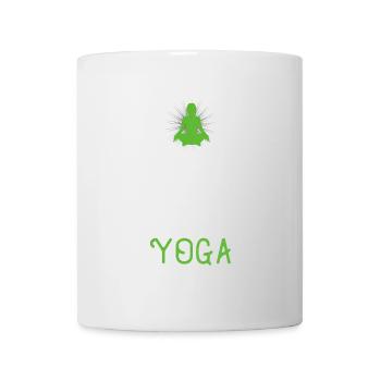 Moins de drame, plus de yoga - Mug blanc - blanc - Devant
