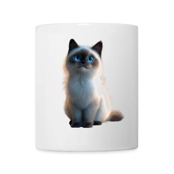 Birma Katze Heilige Birmakatze Süße Birma Katzen - Tasse - Weiß - Vorne