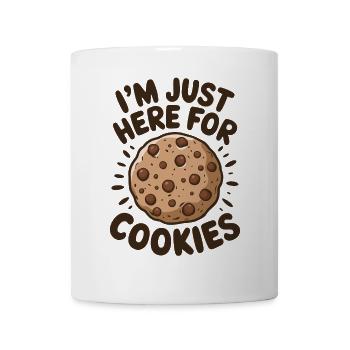 Cookies Disant Biscuits au Chocolat Cadeau de Cookie Drôle - Mug blanc - blanc - Devant