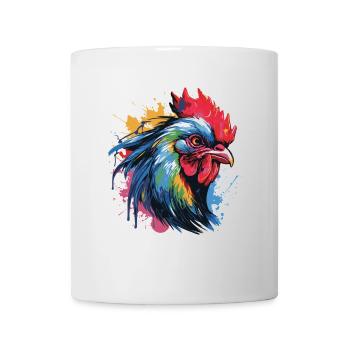 Rooster Head Portrait Pop Art - Mug - white - Front