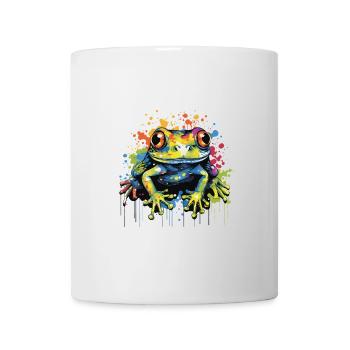 Frosch Pop Art - Tasse - Weiß - Vorne