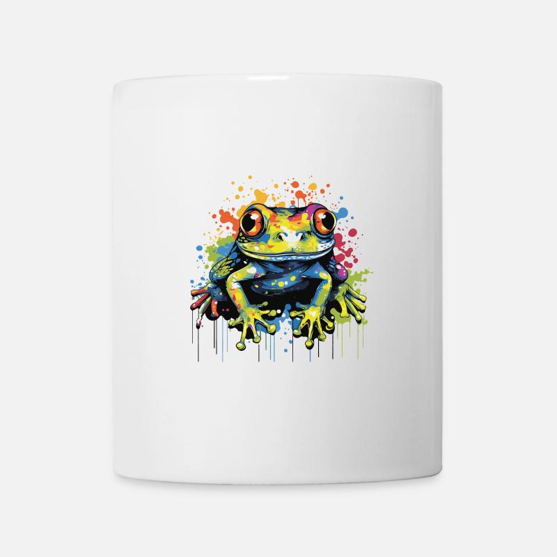 Frosch Pop Art - Tasse - Weiß