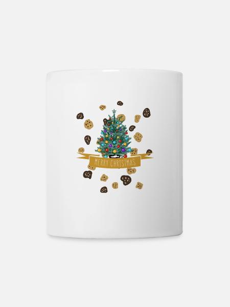 Weihnachten - Cookies - Tasse - Weiß