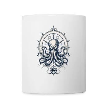 Krake Seeungeheuer Hobby Fischer Seefahrer - Tasse - Weiß - Vorne