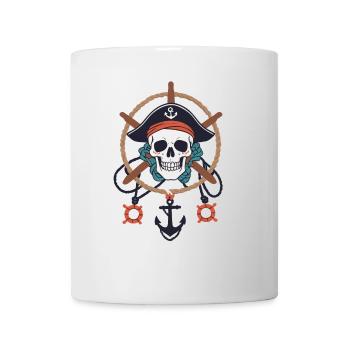 Drôle de Pirate Tenue Jolly Roger Design - Mug blanc - blanc - Devant