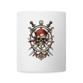Pirate Flags Skull Jolly Roger Pirate Costume - Mug - white - Front