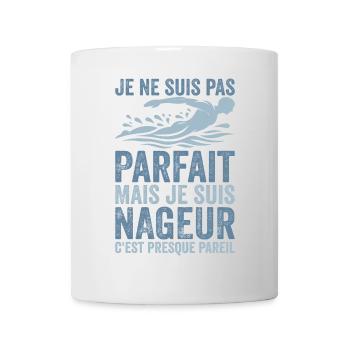 Swimmer | I'm not perfect, I'm a swimmer - Mug - white - Front